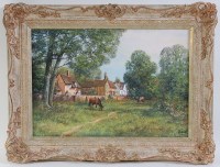 Lot 1370 - Clive Madgwick (1934-2005) - Horses grazing at...
