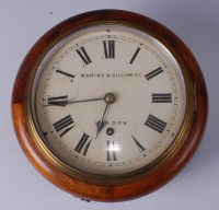 Lot 1411 - An early 20th century fruitwood cased dial...