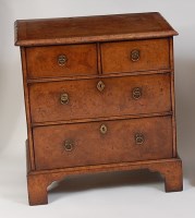 Lot 1437 - A walnut and burr oak chest, in the early 18th...