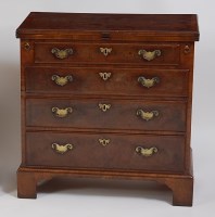 Lot 1438 - A walnut and burr walnut bachelors chest, in...
