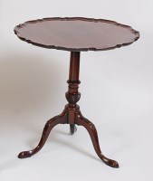 Lot 1441 - A George III mahogany pedestal tripod table,...