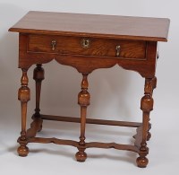 Lot 1443 - An oak side table, in the 17th century style,...