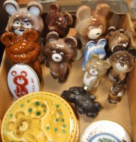 Lot 24 - A small collection of Russian porcelain Mishka...