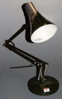 Lot 54 - A green painted angle poise desk lamp