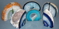 Lot 72 - Five various polished agate slices