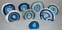 Lot 78 - Eight various polished agate slices