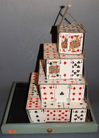 Lot 84 - A mid-20th century magician's magic card pyramid