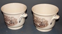 Lot 99 - A pair of Copeland Spode cache pots, each...