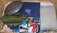 Lot 127 - A box of miscellaneous items, to include early...