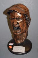 Lot 147 - A bronzed resin portrait bust of Andy Murray,...