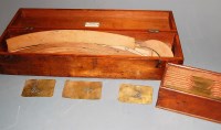 Lot 155 - A set of early 20th century pearwood...