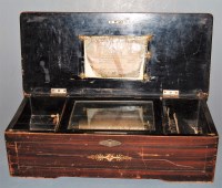 Lot 168 - A late 19th century Swiss rosewood cased and...