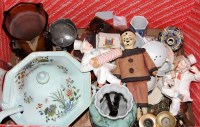 Lot 184 - A box of miscellaneous items, to include; pair...