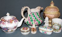 Lot 230 - Mixed chinaware, to include; Coalport teapot,...