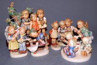 Lot 245 - Seven various Hummel figures, to include...
