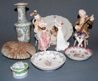 Lot 248 - Mixed ceramics, to include Meissen porcelain...