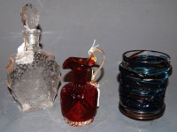 Lot 253 - A Baccarat of France acid etched glass liqueur...