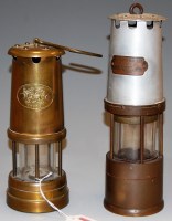 Lot 19 - An early 20th century miner's safety lamp,...