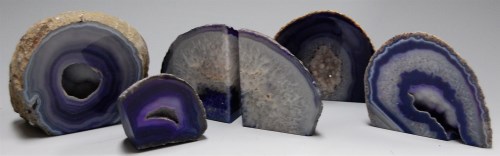 Lot 40 - Six various polished agate slices