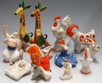Lot 44 - A Gorodnitsa Russian porcelain decanter in the...