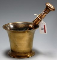 Lot 58 - A 19th century bronze pestle and mortar