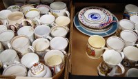 Lot 59 - Two boxes of miscellaneous commemorative china...
