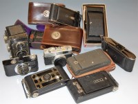 Lot 83 - A collection of assorted cameras, to include;...