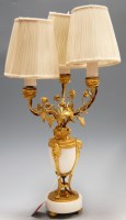 Lot 91 - A mid-20th century alabaster and gilt metal...