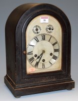 Lot 98 - A late 19th century Continental ebonised cased...