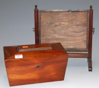 Lot 102 - An early Victorian mahogany tea caddy, of...