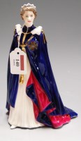 Lot 140 - A Royal Worcester figurine of Queen Elizabeth...