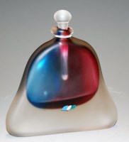 Lot 195 - An Italian glass scent bottle and scent of...