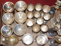 Lot 269 - A box of miscellaneous silver plated wares, to...