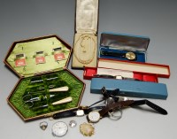 Lot 378 - An early 20th century lady's manicure set, in...