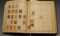 Lot 379 - A Lincoln stamp album and contents, to include;...