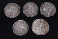 Lot 2025 - England, five Edward I hammered silver...
