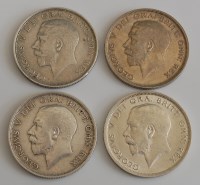 Lot 2043 - Great Britain, four George V half crowns,...