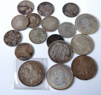 Lot 2065 - Mixed lot of British and world silver coins,...
