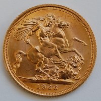 Lot 2107 - Great Britain, 1966 gold full sovereign,...