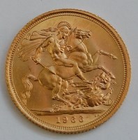 Lot 2114 - Great Britain, 1966 gold full sovereign,...
