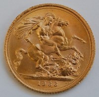 Lot 2118 - Great Britain, 1966 gold full sovereign,...