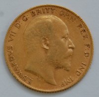 Lot 2120 - Great Britain, 1910 gold half sovereign,...