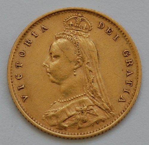 Lot 2123 - Great Britain, 1890 gold half sovereign,...