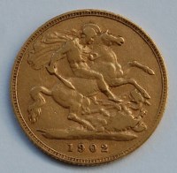 Lot 2126 - Great Britain, 1902 gold half sovereign,...