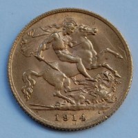 Lot 2127 - Great Britain, 1914 gold half sovereign,...