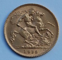 Lot 2128 - Great Britain, 1913 gold half sovereign,...