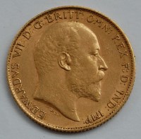Lot 2141 - Great Britain, 1906 gold half sovereign,...