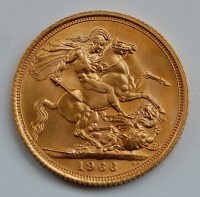 Lot 2147 - Great Britain, 1966 gold full sovereign,...