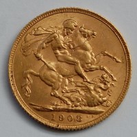 Lot 2156 - Great Britain, 1908 gold full sovereign,...