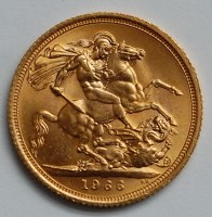 Lot 2157 - Great Britain, 1966 gold full sovereign,...